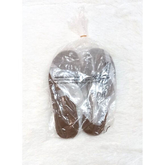 SHADE & SHORE Women's Faux Leather Flip Flop Sandals "Silver" (Size 7) BRAND NEW - Picture 4 of 6